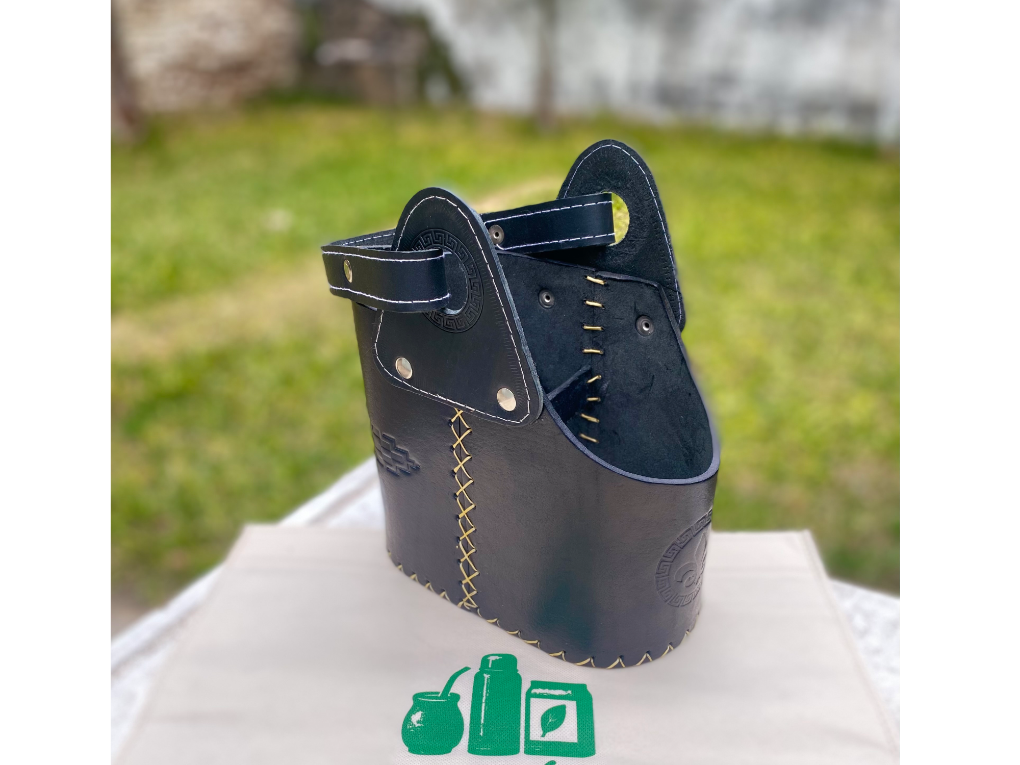 Matera de cuero PREMIUN modelo 2x1