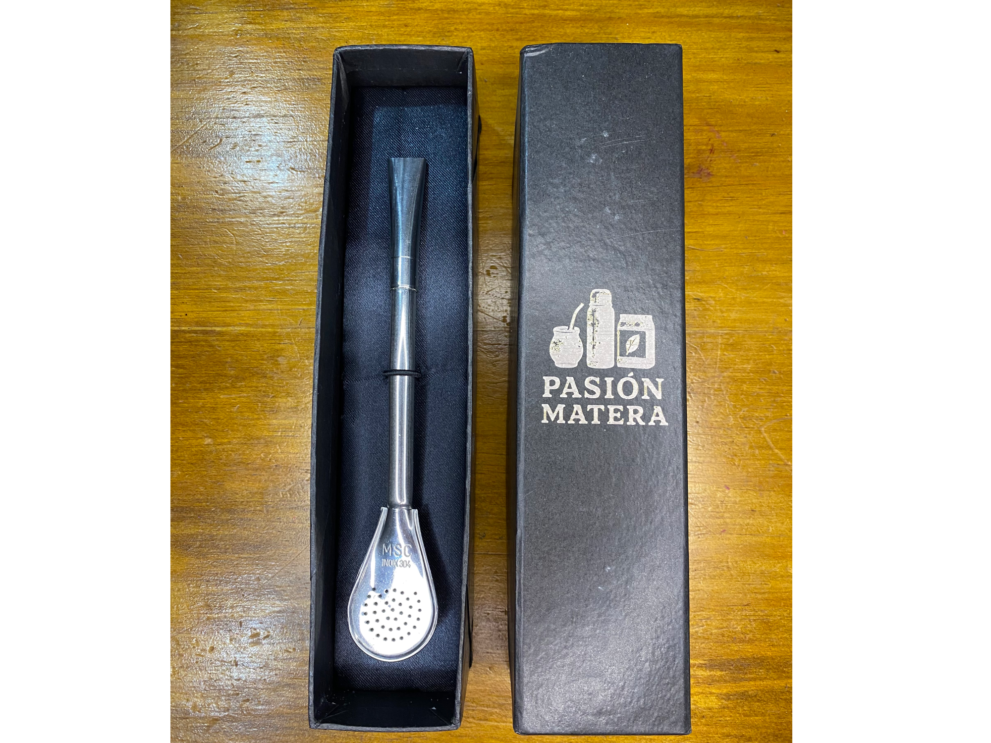 Bombilla acero inoxidable modelo pico de loro