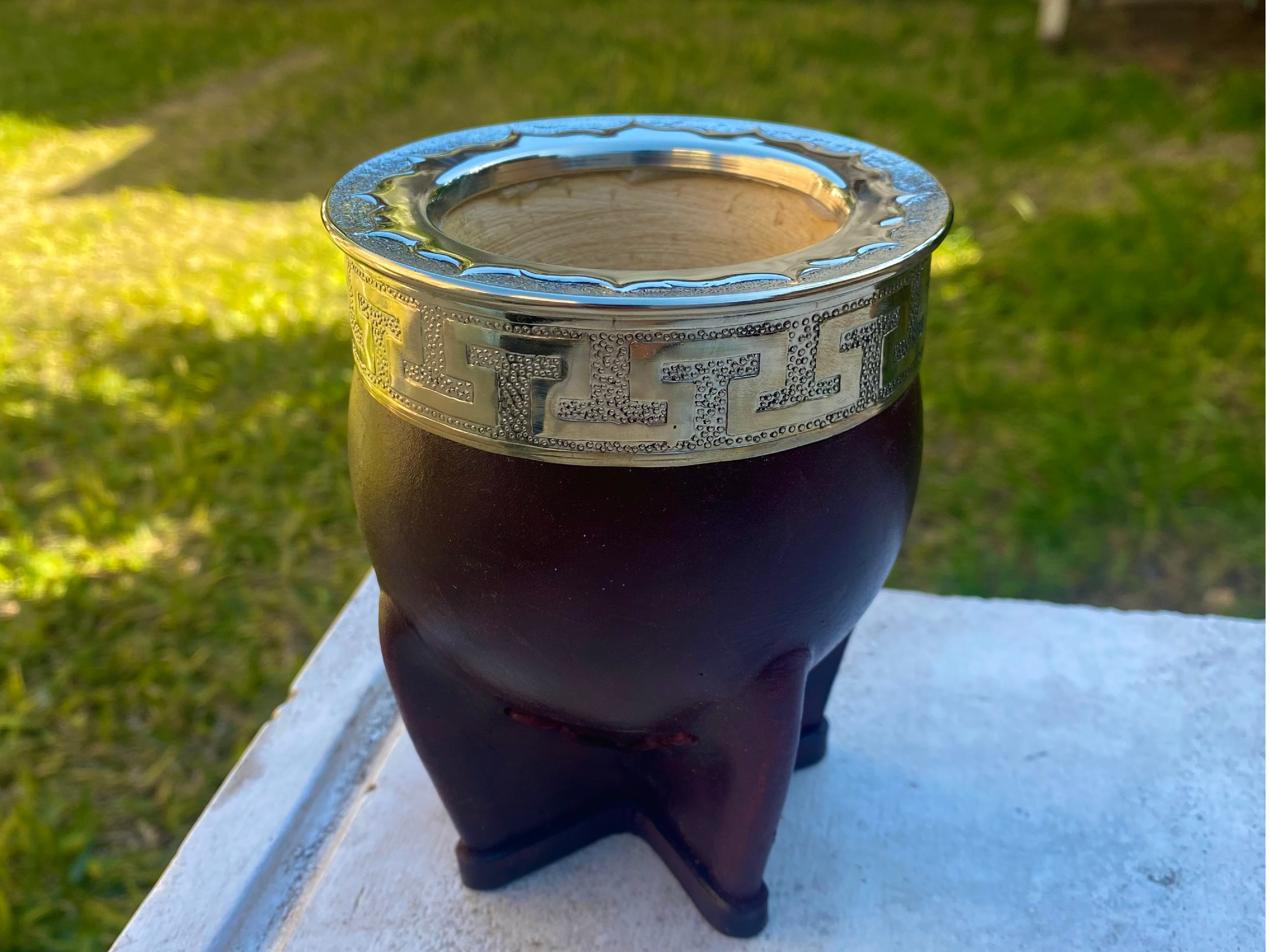 Imperial de alpaca cincelado