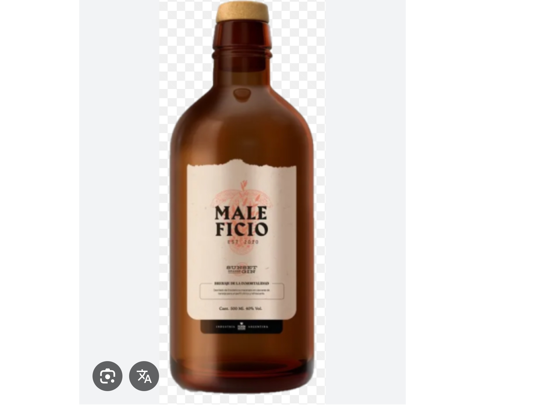 Gin malefico sunset 500cc