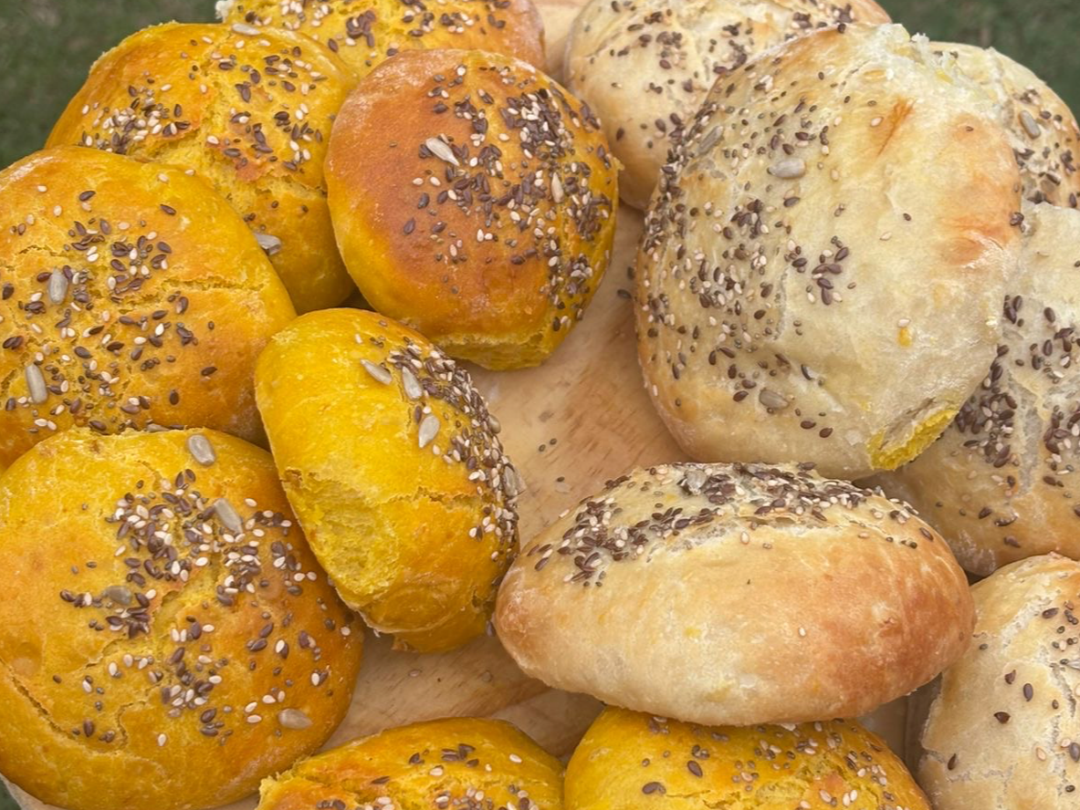 Mix de panes de calabaza y papa