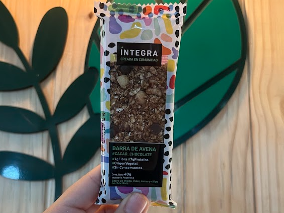 Barrita de Avena, Cacao y Chocolate Íntegra - 41 gr