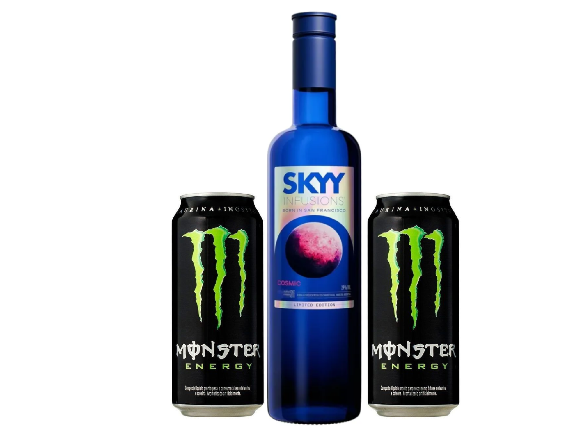 SKYY cosmic + 2 Monster Negro