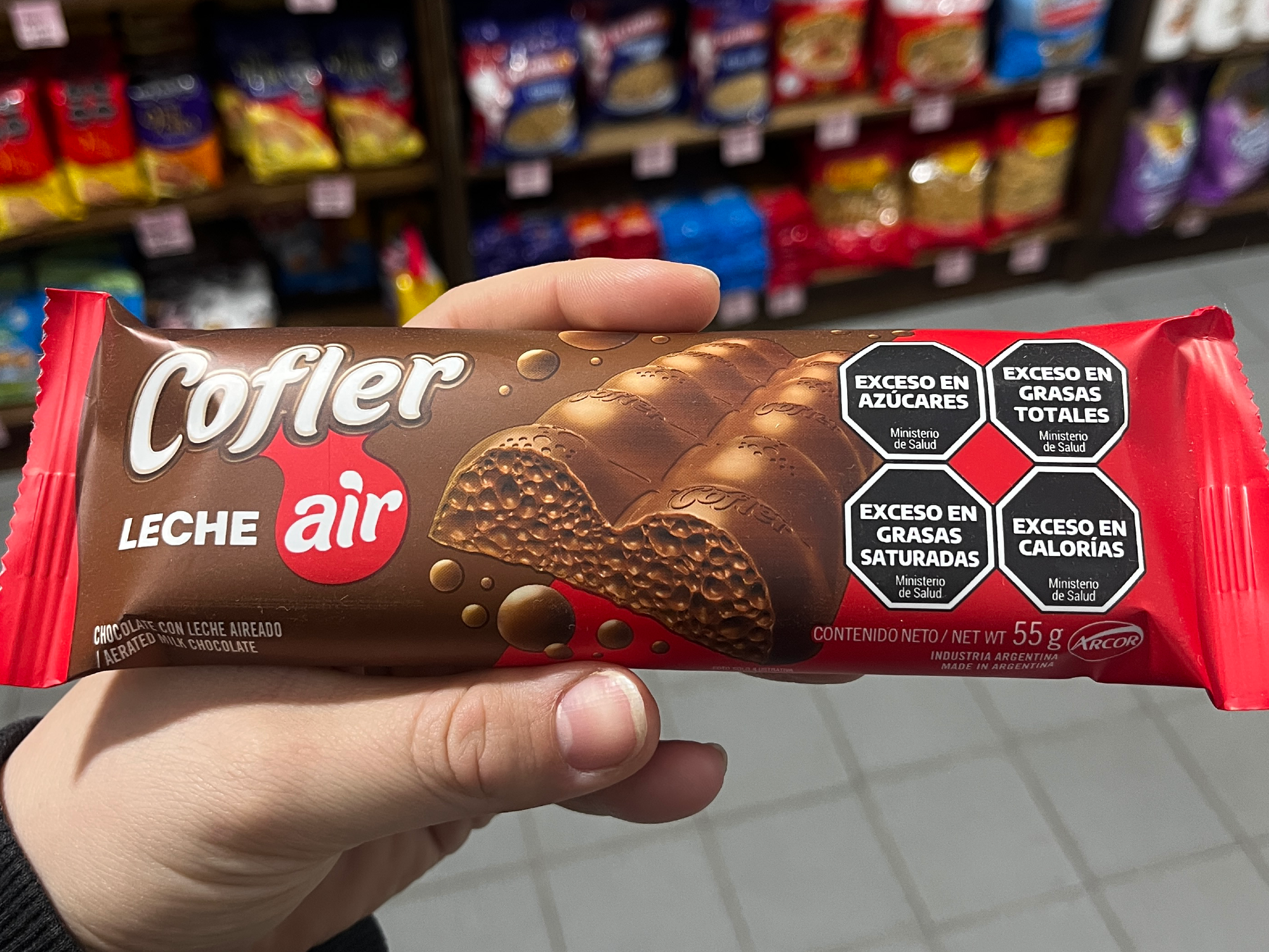 Chocolate Cofler air leche 55gr