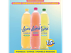 Agua saborizada livra gasificada sabor pomelo/ cítrica/ pomelo rosado