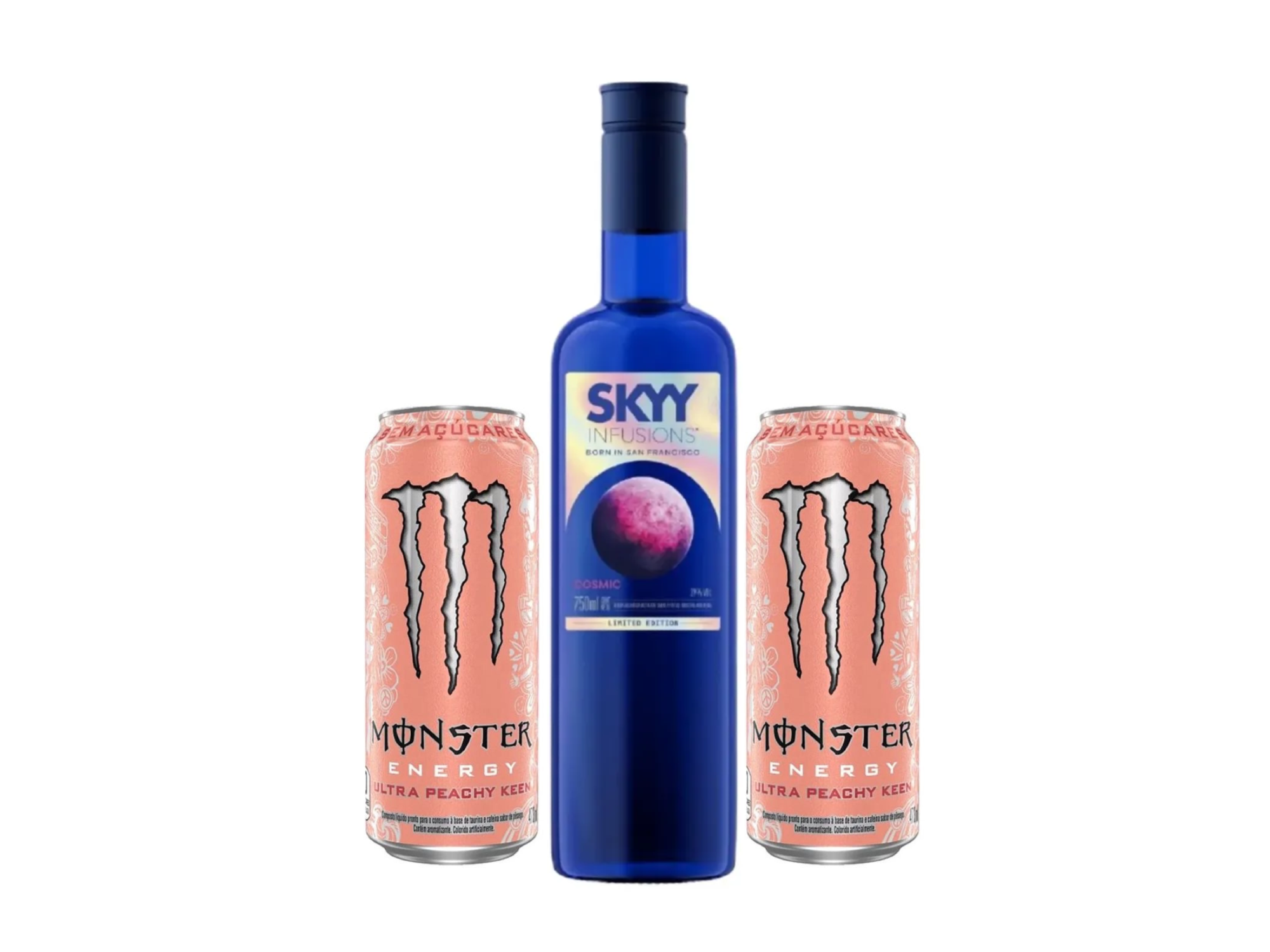 SKYY cosmic + 2 Monster de Durazno