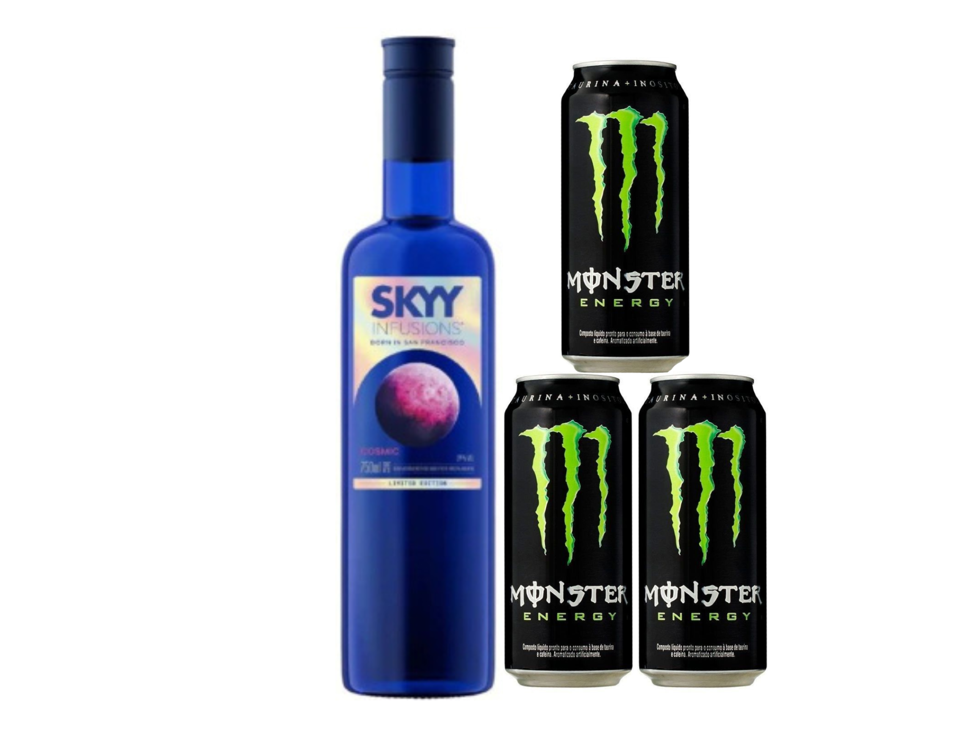 SKYY cosmic + 3 Monster Negro