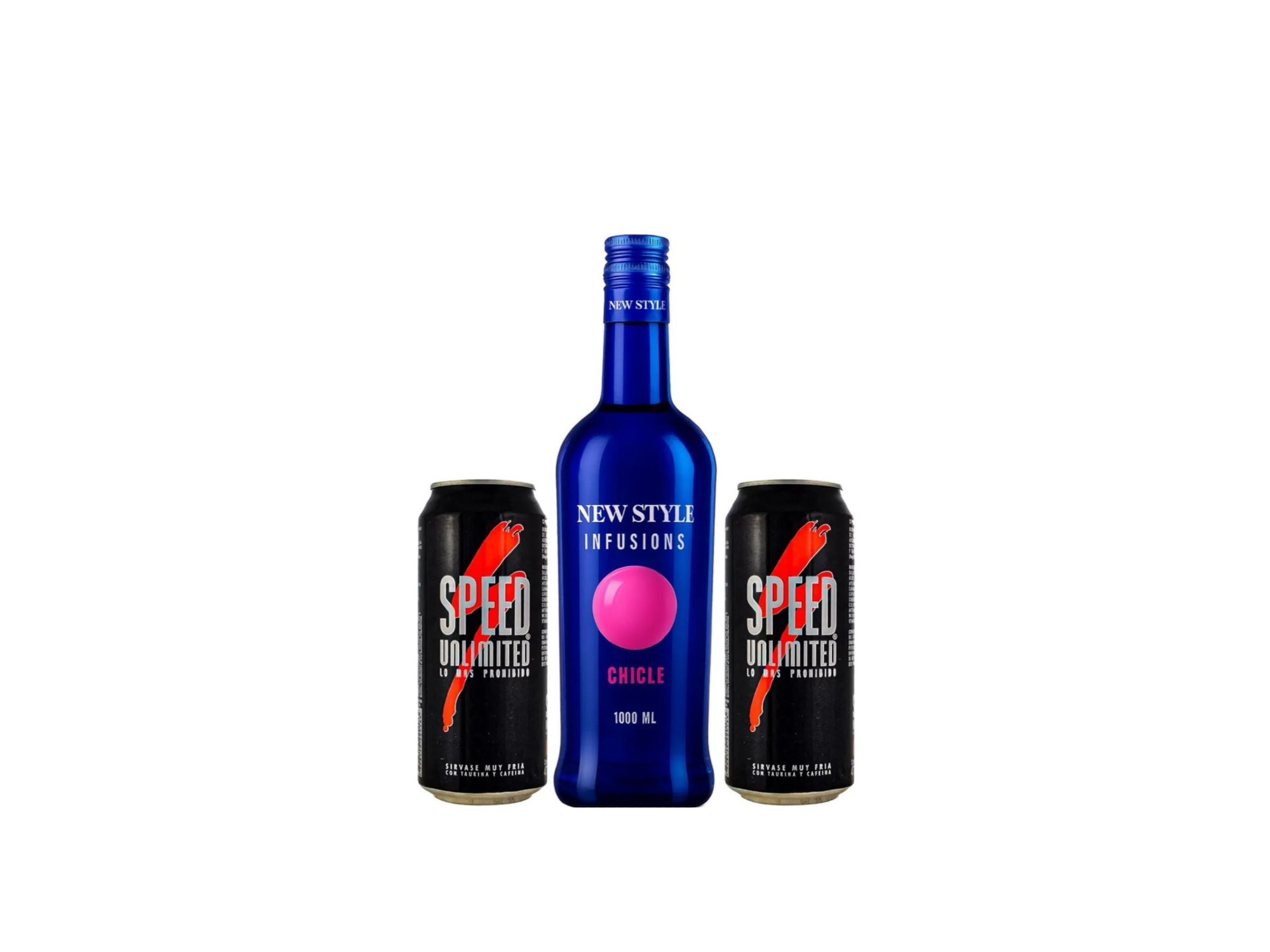 New style + 2 speed grande/monster rosita, negro, mango loco