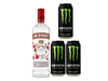 Smirnoff + 3 Monster Negro