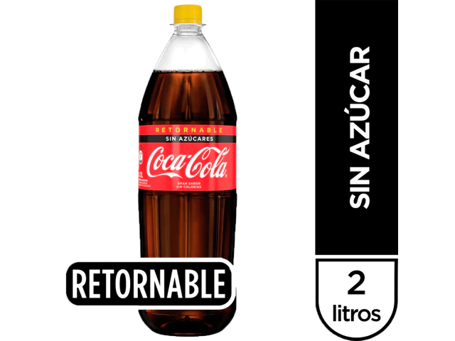 Coca cola de Cero  retornable de 2L