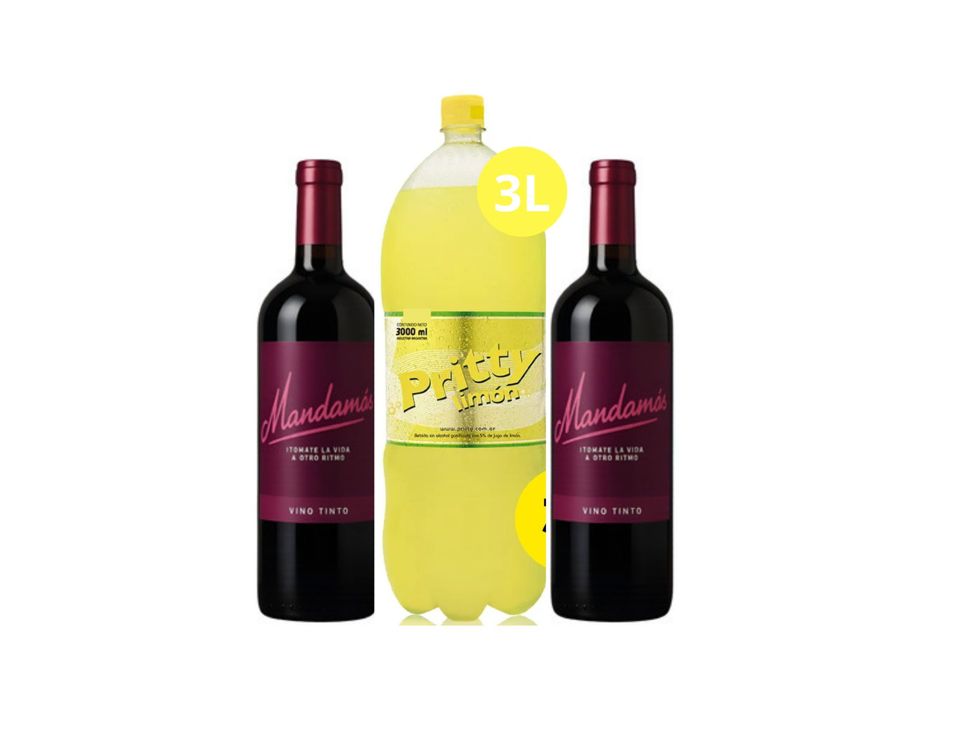 2 mandamás + prity de 3L