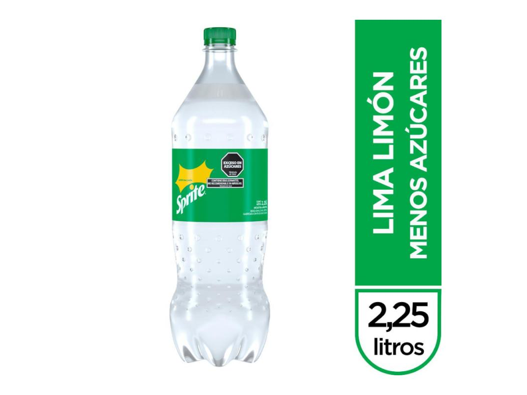Sprite descartable de 2,25L