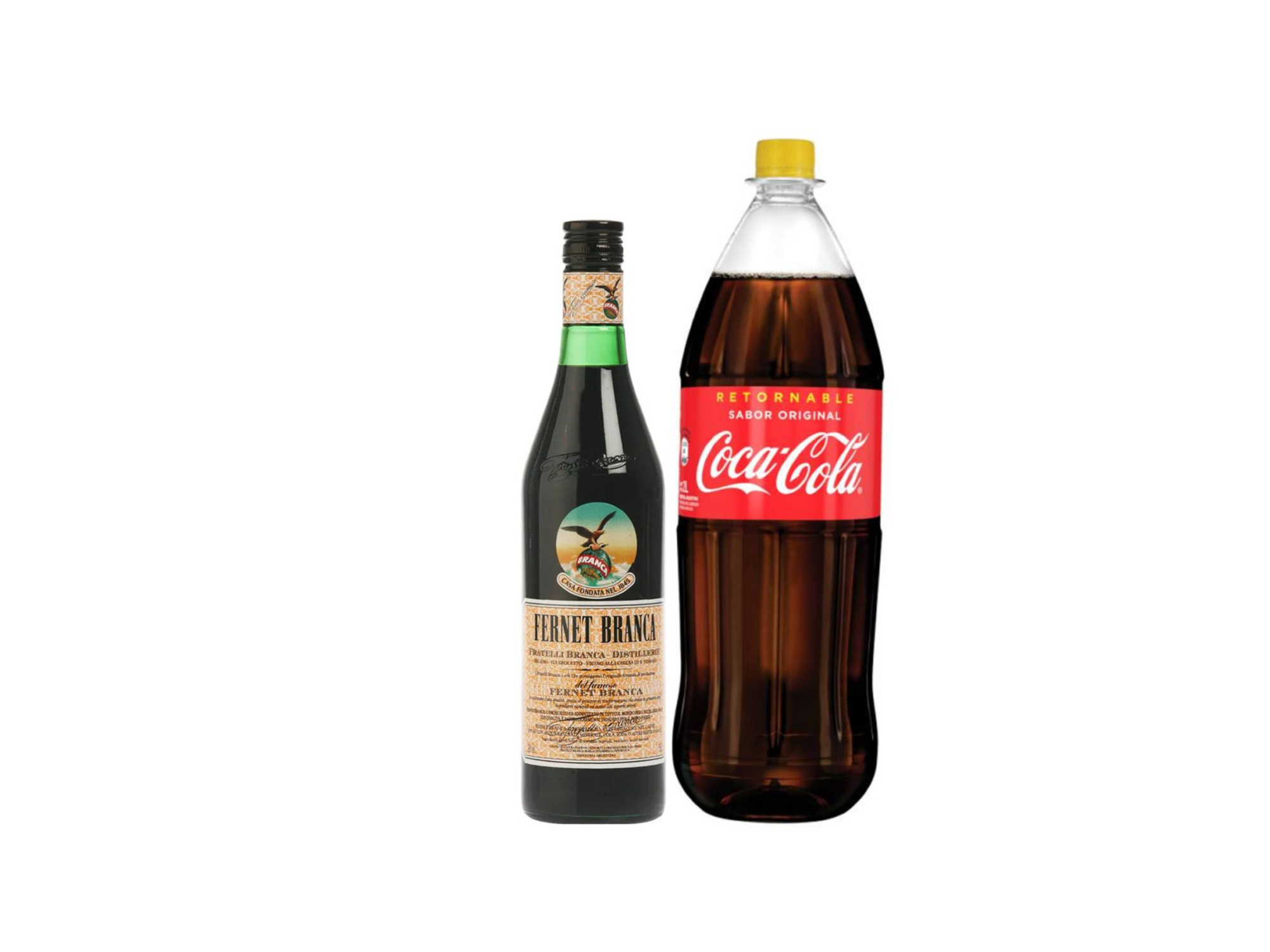 Fernet + 1 coca de 2L retornable
