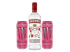 Smirnoff + 2 Monster Rosa