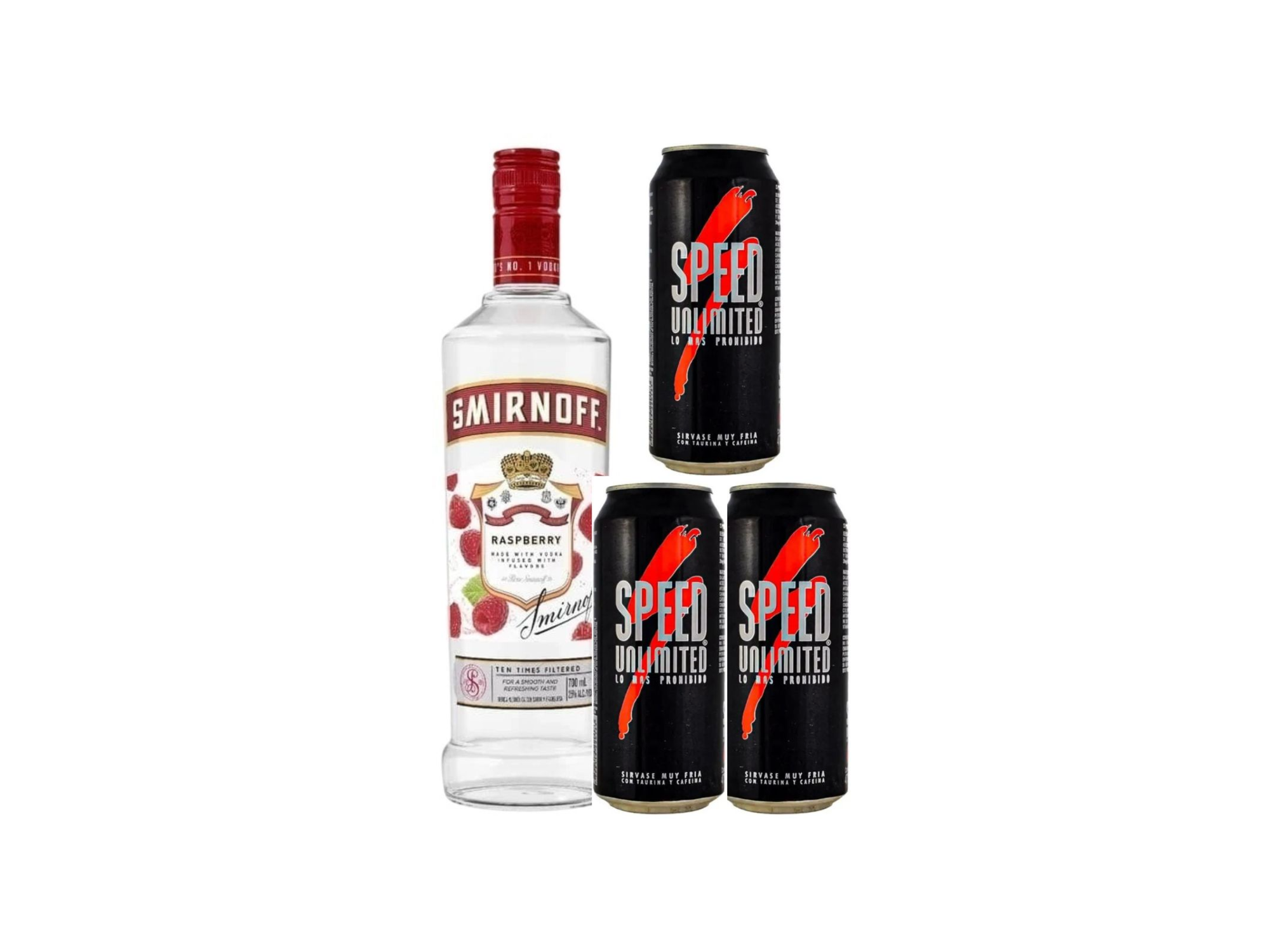 Smirnoff+ 3 speed grande/monster, rosita, mango loco