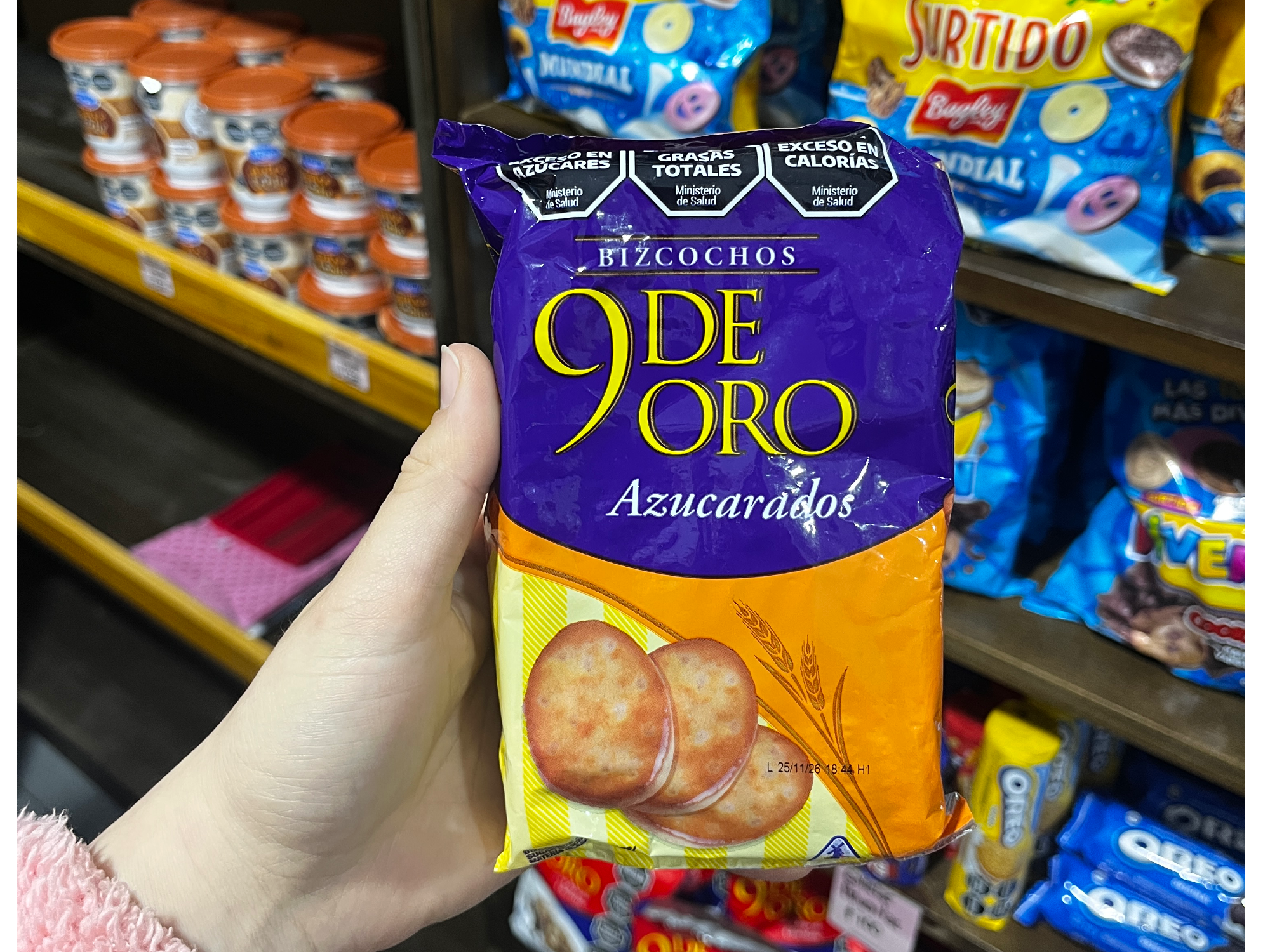 9 de oro azucaradas
