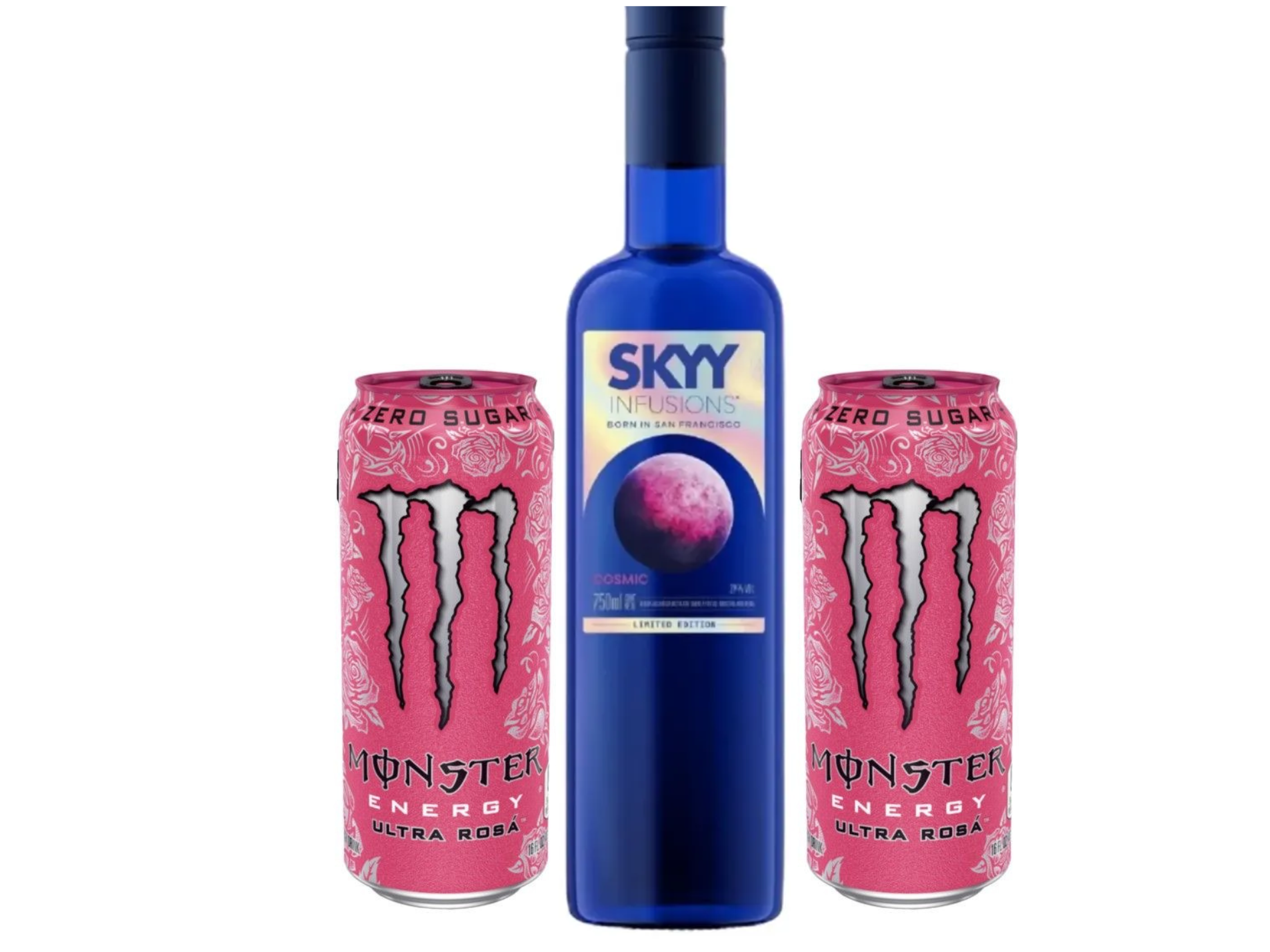 SKYY cosmic + 2 Monster Rosa