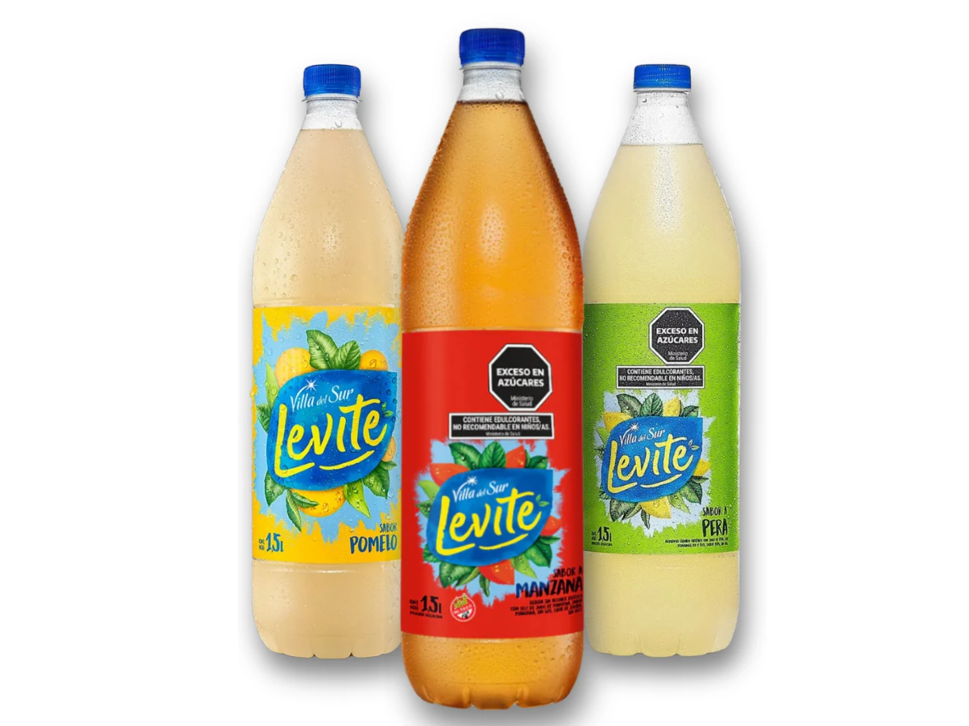 Agua saborizadas levite sabor Manzana/ pomelo/ naranja/ pera