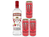 Smirnoff + 3 Monster Rojos