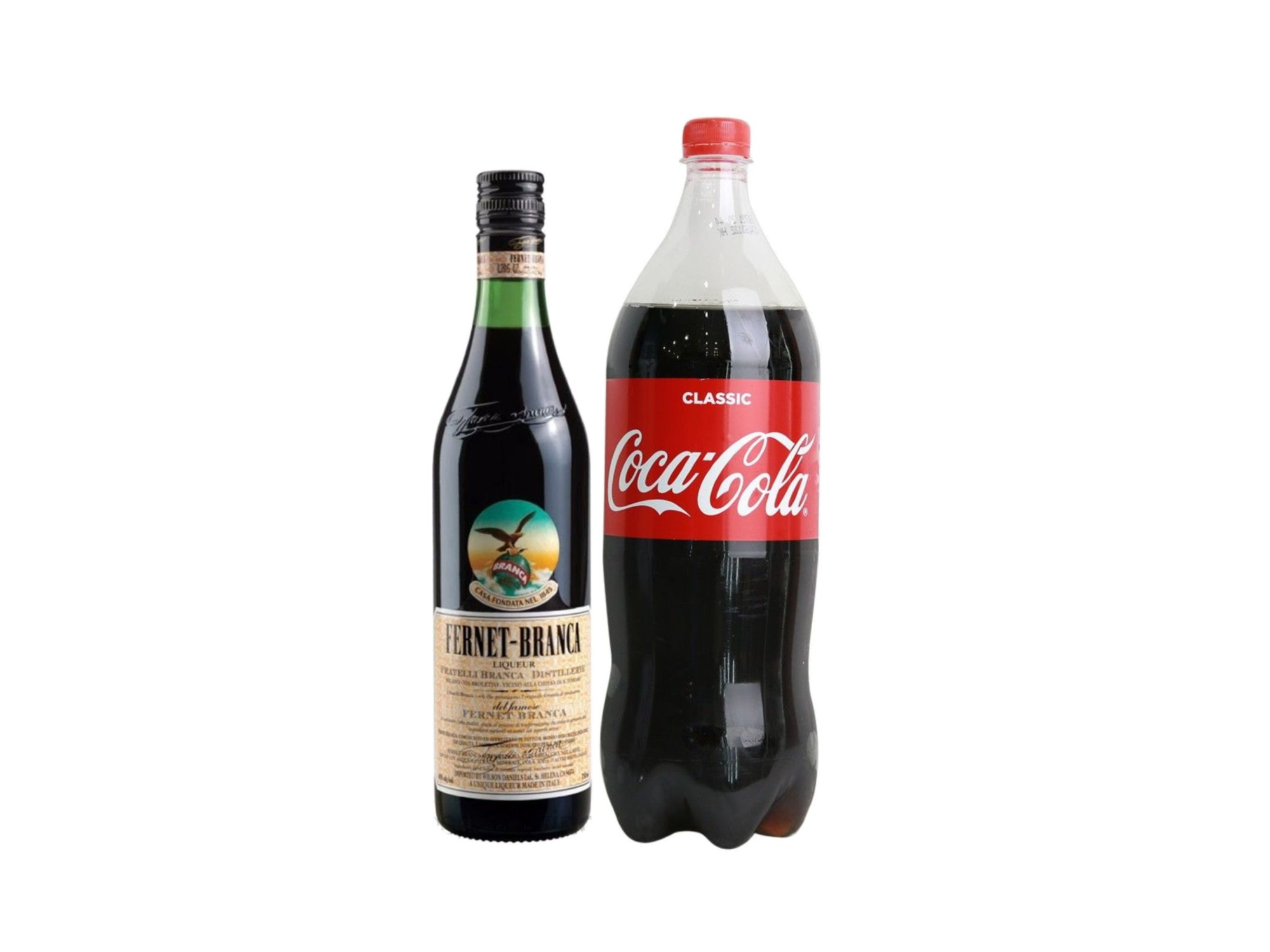 Fernet + 1 coca de 2,5 descartable