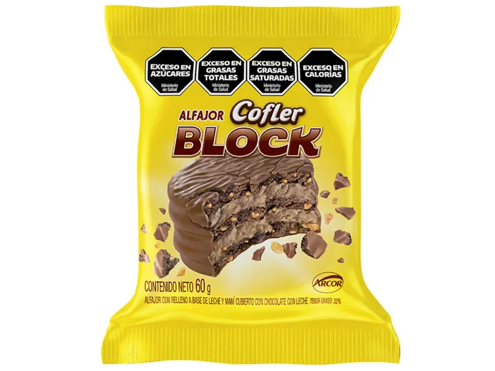 Alfajor triple Block negro