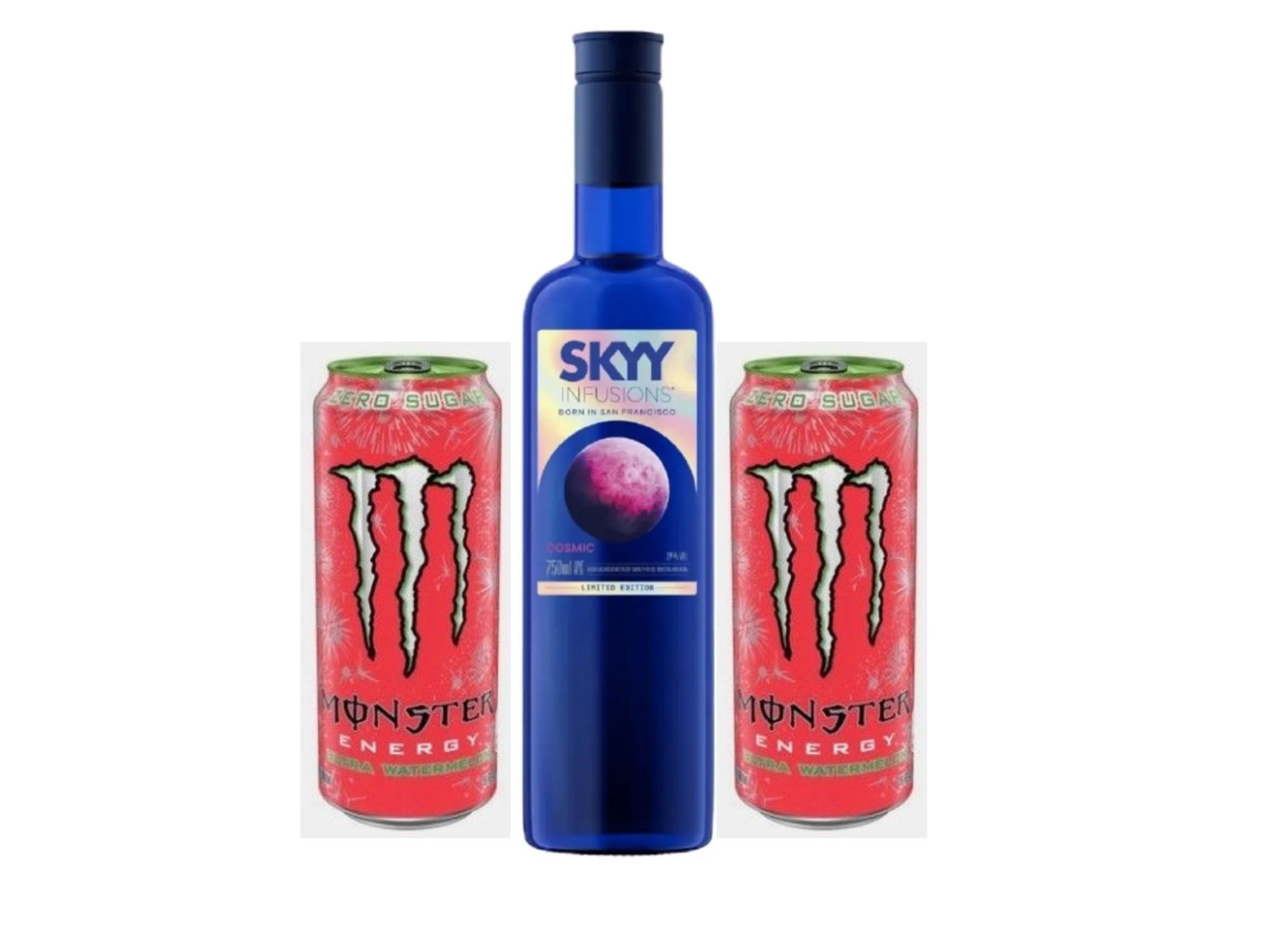 SKYY + 2 Monster Rojos