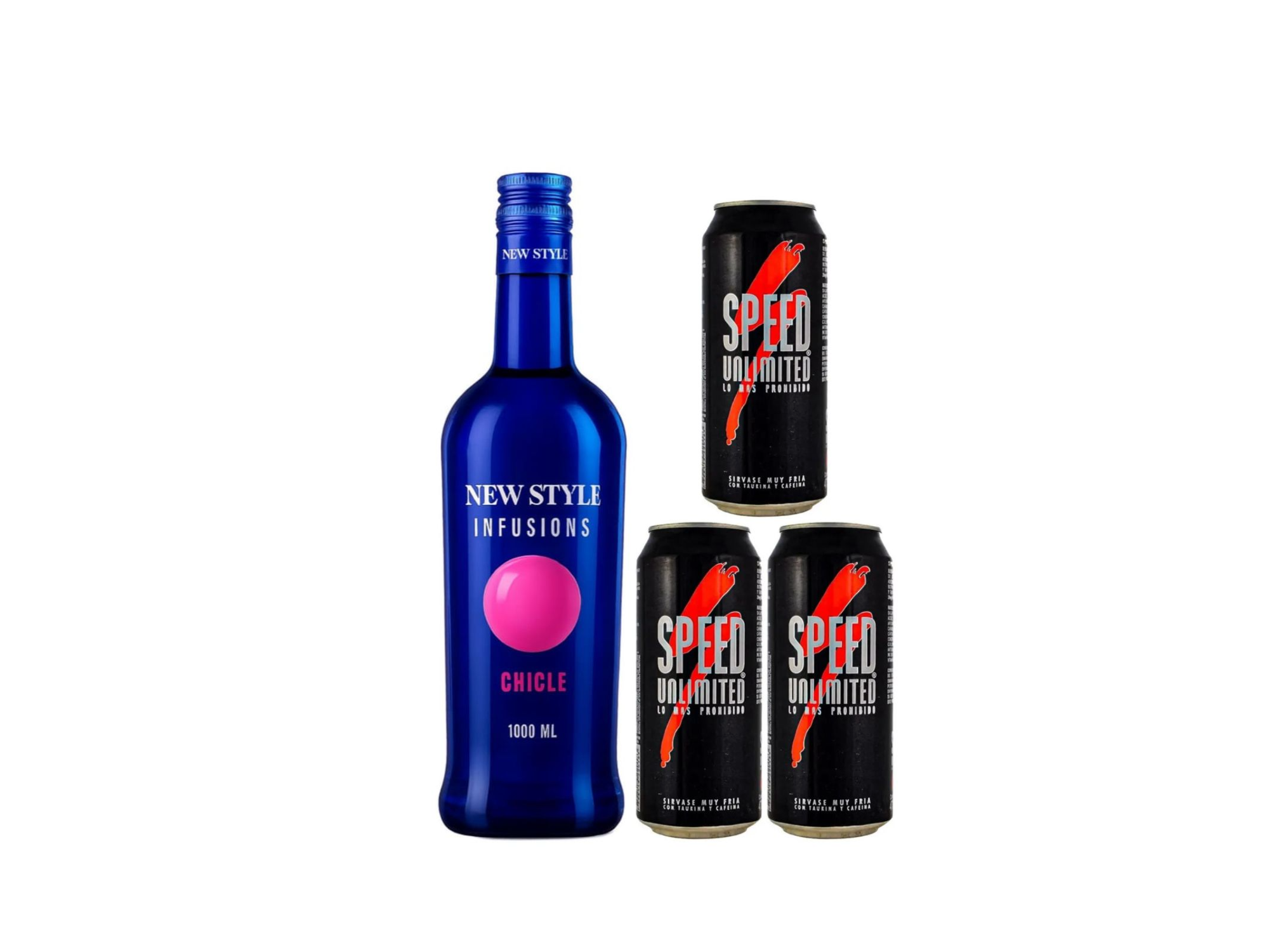 New style de chicle + 3 speed grande/ monster rosita, negro, mango loco