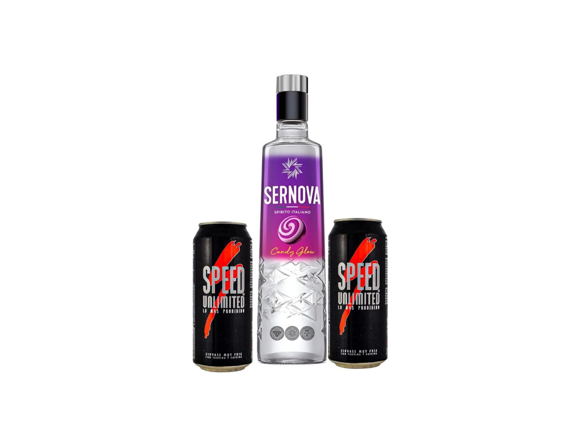 Candy Glou + 2 Speed grande/monster rosita, negro, mango loco