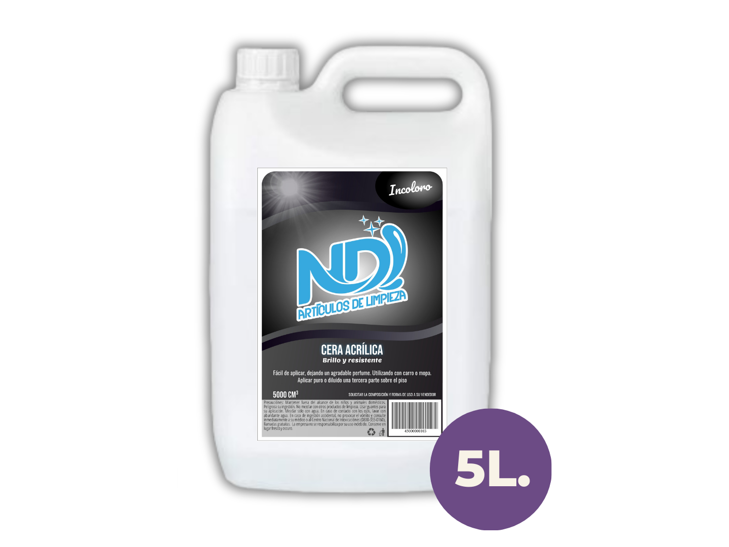CERA INCOLORA - 5 LITROS