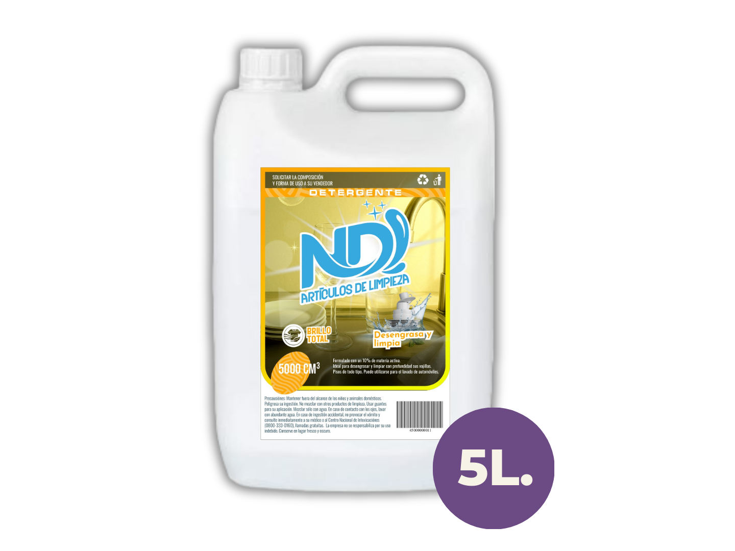 DETERGENTE POR 5 LITROS