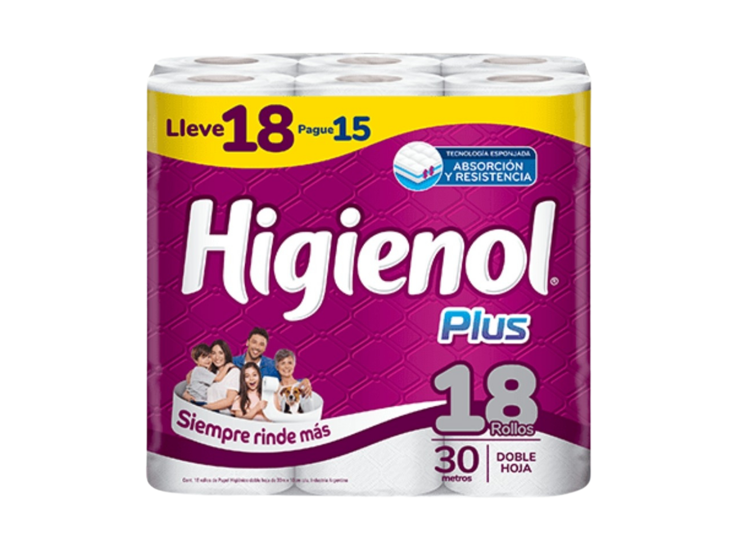 VALIJA HIGIENOL PLUS - PAPEL HIGIENICO