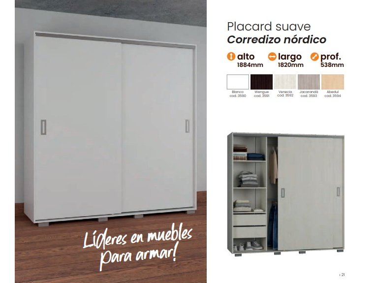 _PLACARD SUAVE CORREDIZO NORDICO