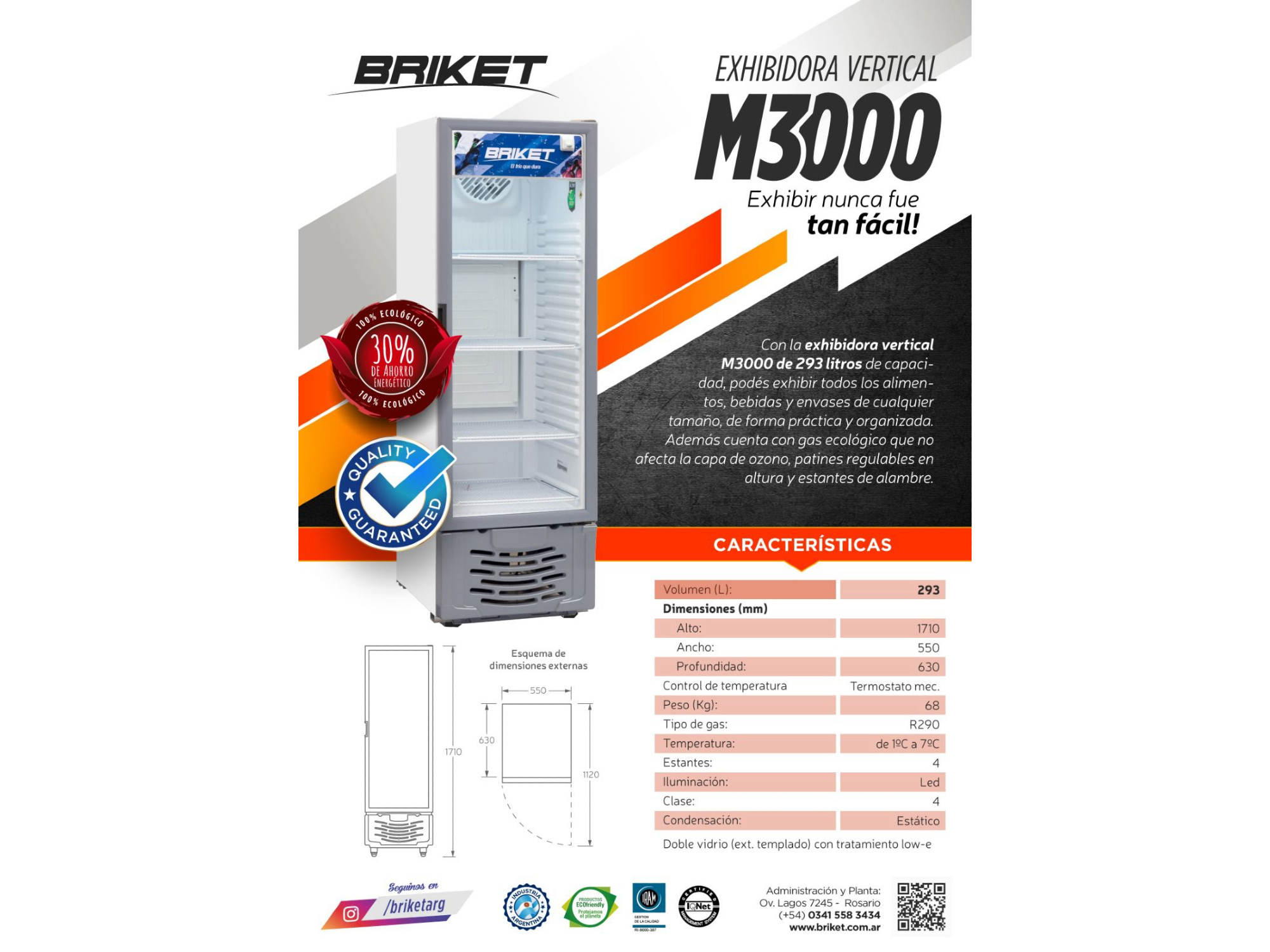 Exhibidora Briket
