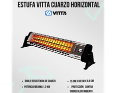 Estufa Vitta Cuarzo Horizontal 600/1200W V-502