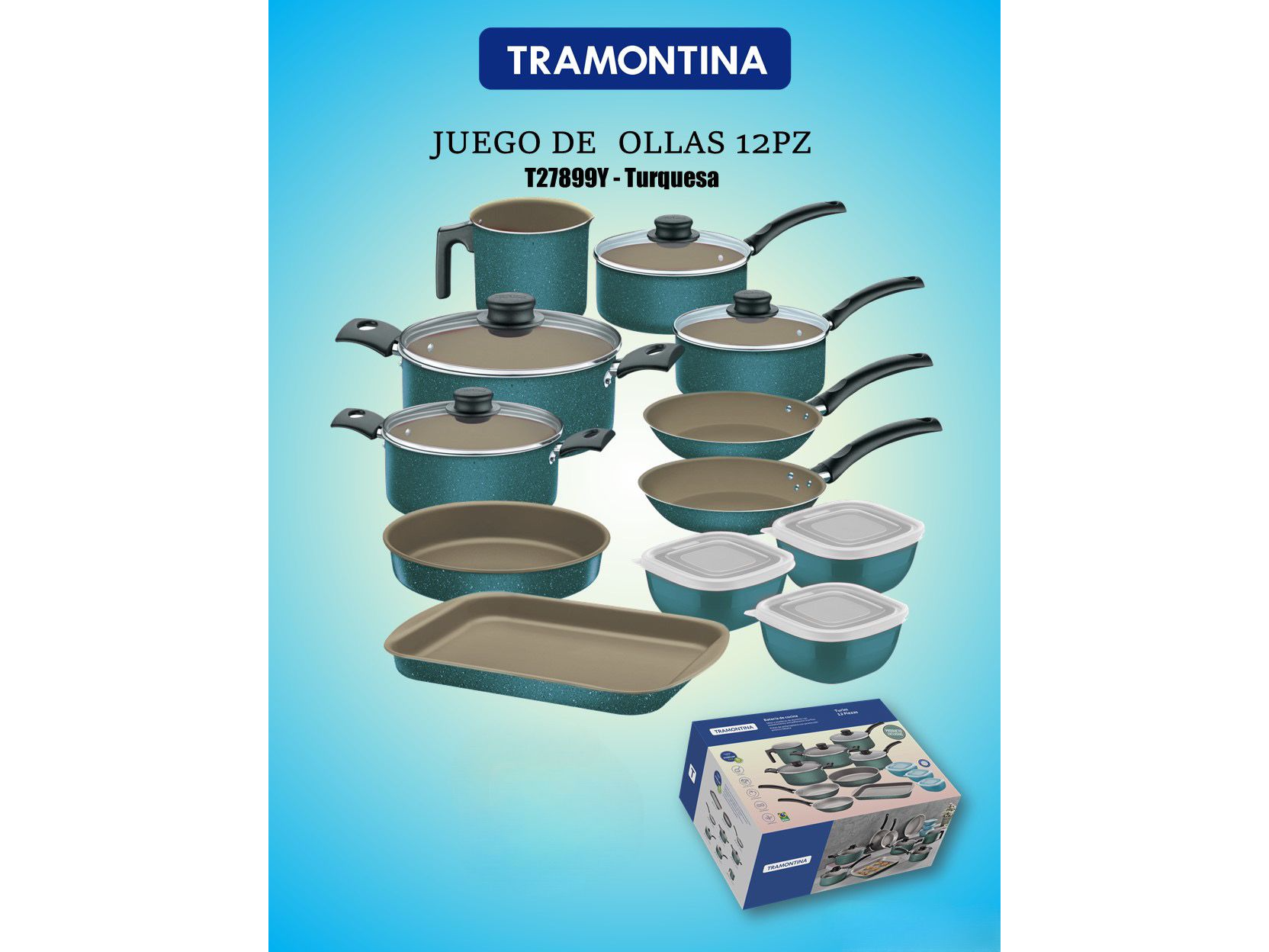 BATERIA TRAMONTINA _12 piezas_