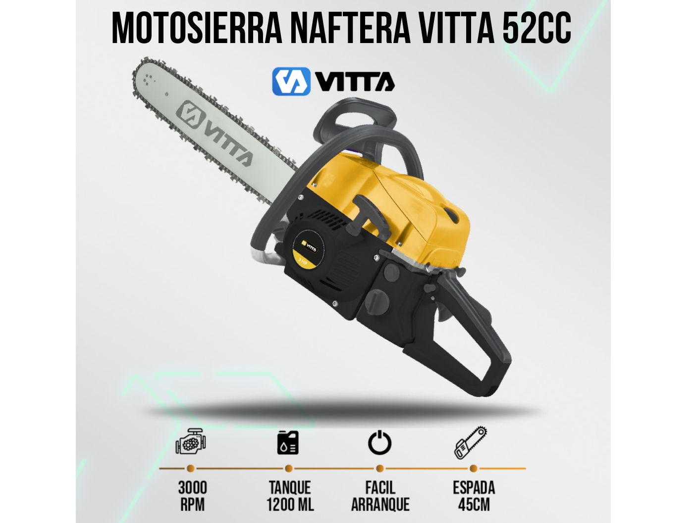 🪓 Motosierra Naftera Vitta 52 cc