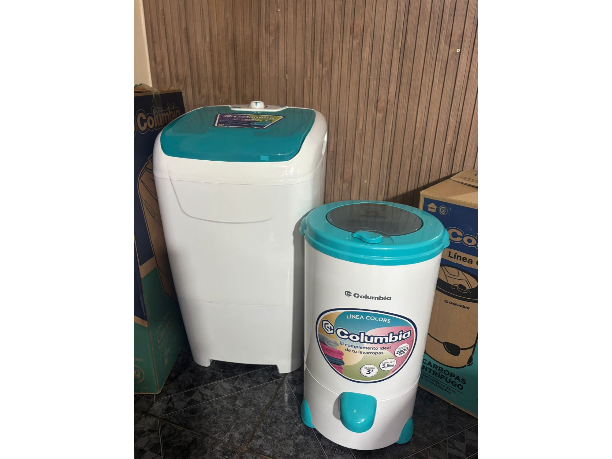 🥳*COMBO COLUMBIA*🥳  *LAVARROPAS SEMIAUTOMÁTICO 7KG ➕SECARROPAS 5,5KG*