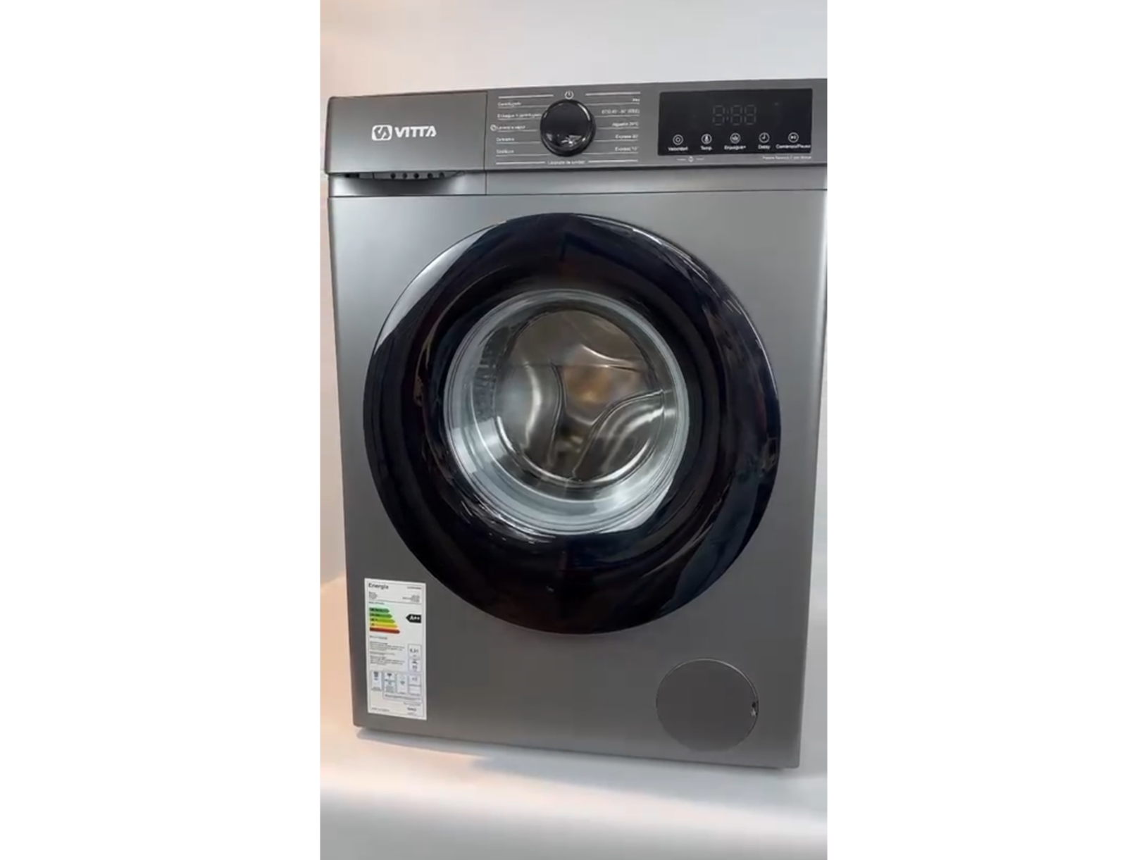 Lavarropas Vitta Inverter Silver KJH-WMCFWT