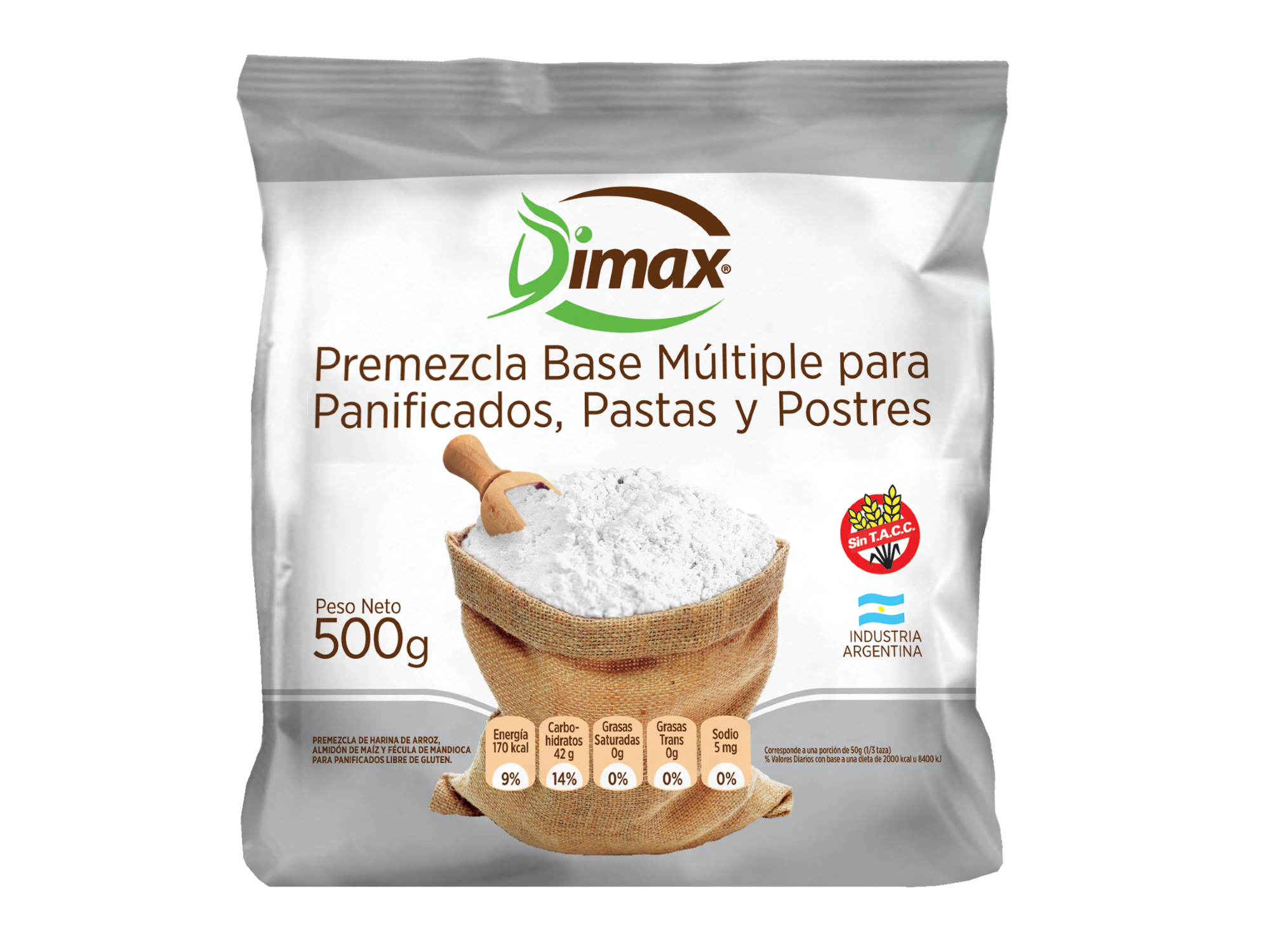 Premezcla Base Para Panificados, Pastas y Postres