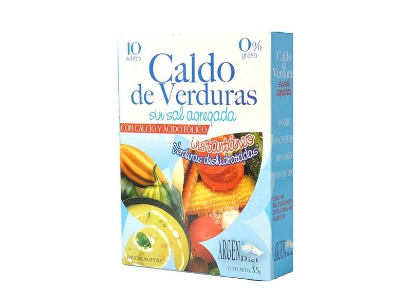 Caldo de Verduras Sin Sal Agregada