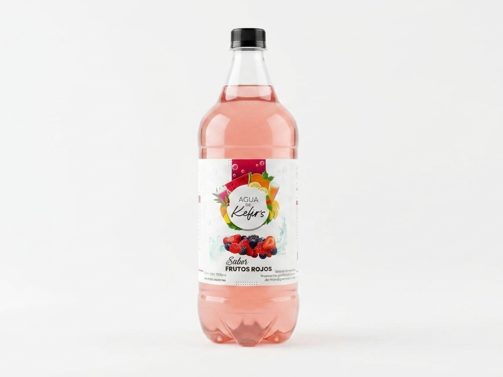 Agua de Kefir de Frutos Rojos