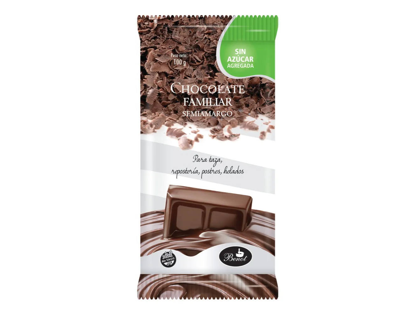 Chocolate Familiar Semiamargo Sin Azucar