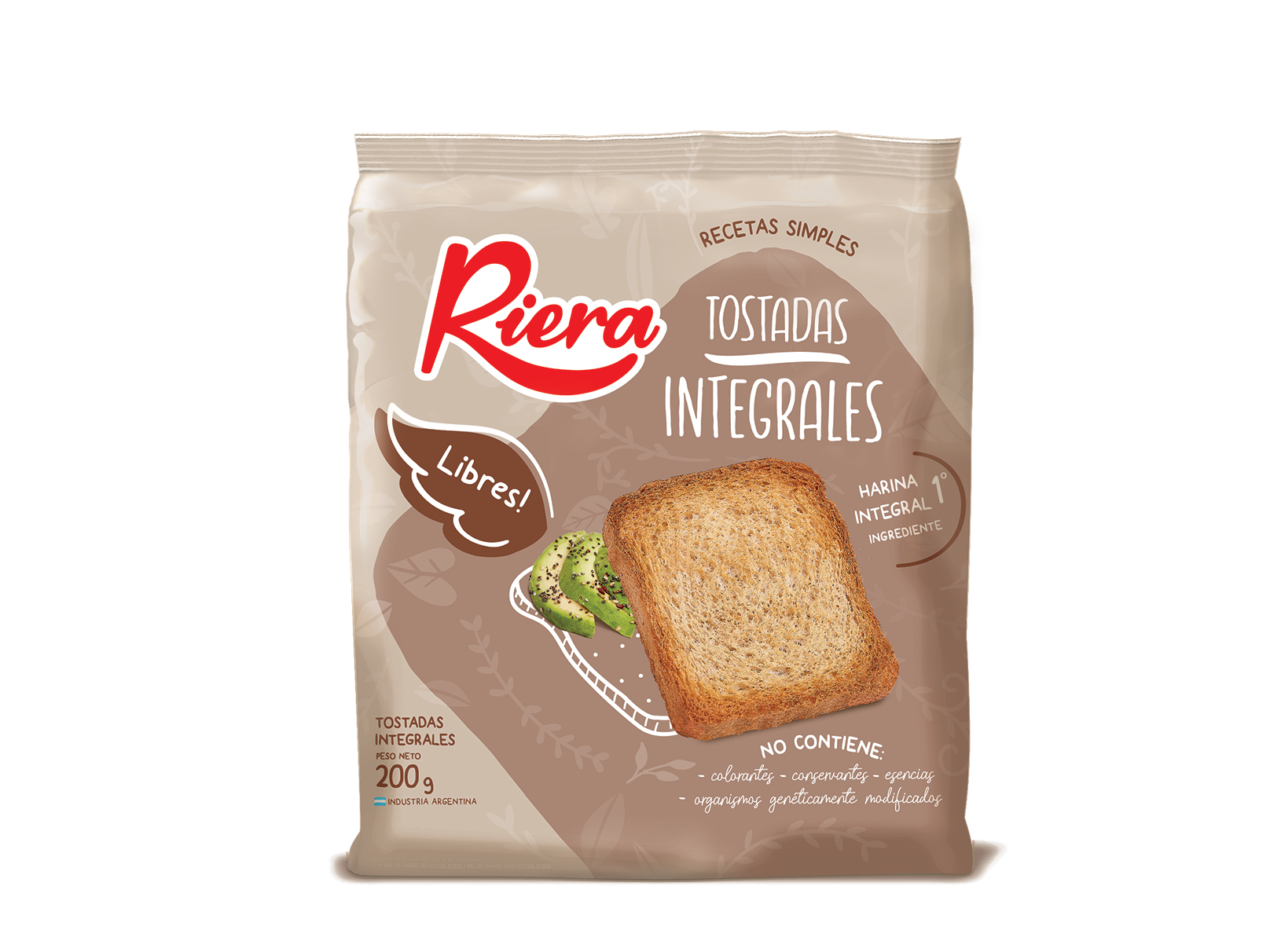 Tostadas con Harina Integral