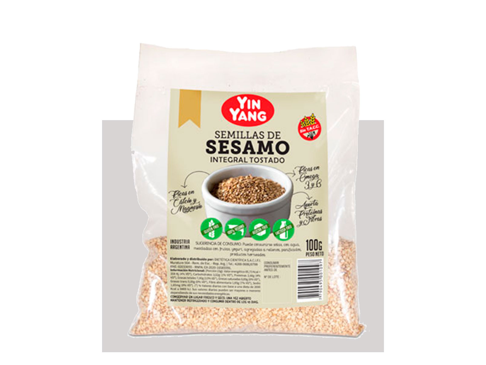 Semillas de Sesamo Integral Tostado