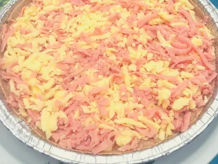 Tarta Integral de Jamon y Queso Descremado