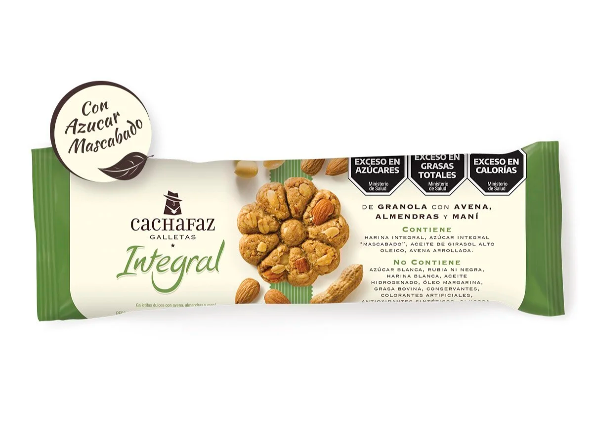 Galletitas Integrales de Granola con Avena, Almendras y Mani