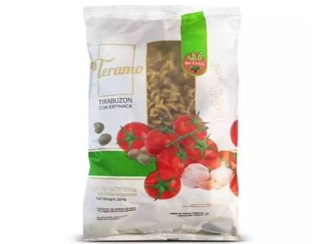 Fideo Tirabuzon de Espinaca Teramo