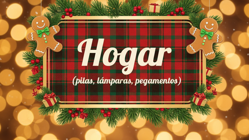 Otros, lámparas,  pilas, pegamentos, cinta adhesiva