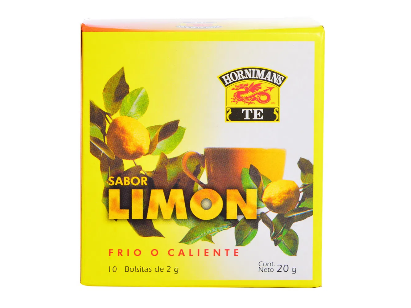Té Hornimans con limón caja con 10 sobres