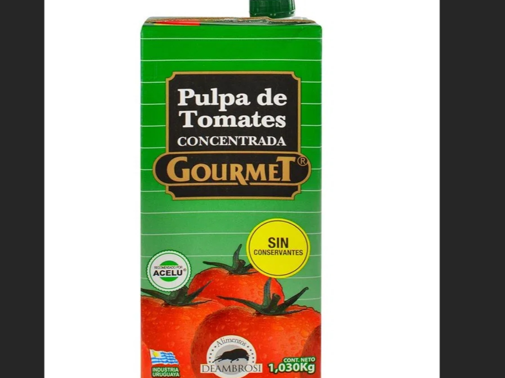 Pulpa de tomates Gourmet 1L - 2 unid x $ 160